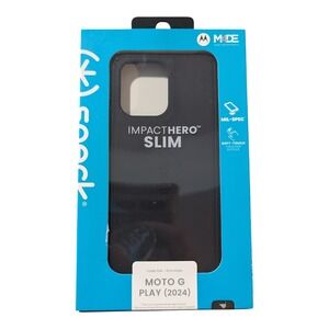 S5-N Speck ImpactHero Slim Case Moto G Play  (2024) - Black‎
